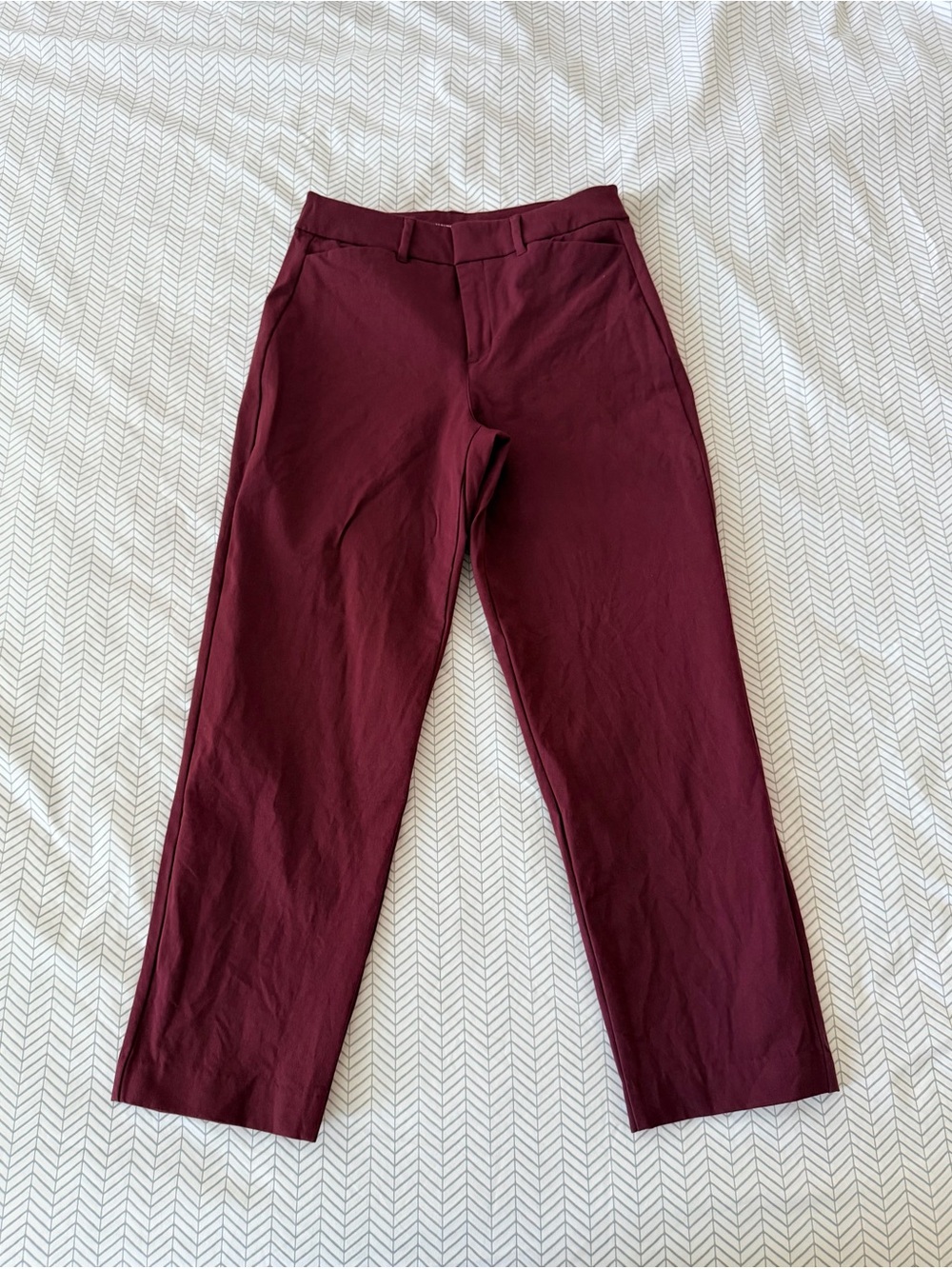 Old Navy Burgundy Straight-Leg Dress Pants